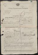 Serafim Gonçalves Lopes - Soldado - Regimento de Infantaria nº29