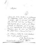 Cartas de Chevallier de Drucour, para D. João de Almeida de Melo e Castro, secretário de Estado dos Negócios da Guerra, solicitando para ser recebido por ele.