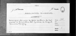 Ofício de José António de Sá para D. Miguel Pereira Forjaz, ministro e secretário de Estado dos Negócios da Guerra, sobre defesa dos direitos nacionais e Riais e "Resumo da importância total da subscripção da obra dos Direitos Nacionais e Reais pelo general Silveira".