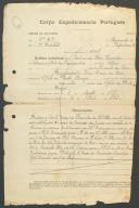 Avelino da Silva Quintães - Soldado - Regimento  de Infantaria nº29