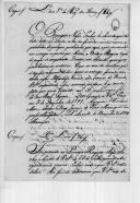 Ofício de Francisco A. da Silva, conselheiro administrador geral da Alfândega do Açúcar, para António Araújo de Azevedo, secretário de Estado dos Negócios da Guerra, remetendo uma relação do conteúdo de uma caixa vinda de França com aviso de Diogo Inácio de Pina Manique sobre o pagamento de direitos.