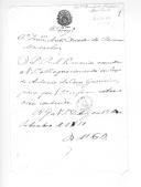 Ofício de D. Miguel Pereira Forjaz, ministro e secretário de Estado dos Negócios da Guerra, para Francisco António Duarte da Fonseca Montanha sobre remessa de requerimento.