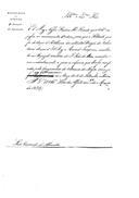 Ofício do conde de Barbacena Francisco, dirigido ao visconde de Alhandra comunicando as ordens régias para que o soldado Manuel Joaquim, do Corpo de Artilharia da extinta Divisão dos Voluntários Reais d'El-Rei, marchasse para a Companhia de Veteranos de Lagos afim de gozar a reforma prometida.