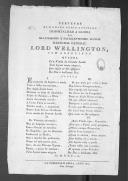 Memórias sobre o Lord Wellington, "pretende hum grato génio lusitano imortalizar a gloria do ilustrissimo e excelentissimo senhor...".