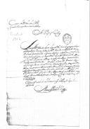 Ordem (cópia) de Sua Alteza Real, assinada por Manuel Pinto Morais, ordenando um pagamento pelo pagador geral de Chaves ao major de Cavalaria Recoens.