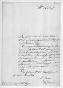 Correspondência do brigadeiro-general, de A. Fare, para D. Miguel Pereira de Forjaz, ministro e secretário de Estado dos Negócios da Guerra, sobre a dispensa de 12 barcos da capitania britânica.