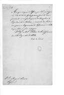 Ofício do conde de Linhares para D. Miguel Pereira Forjaz, ministro e secretário de Estado dos Negócios da Guerra, acusando a recepção de um ofício.