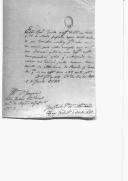 Carta de José Pinto Guedes Osório de Almeida Sotomaior, para o tenente-coronel Joaquim Teles Jordão, comandante do Regimento de Infantaria 3, enviando a declaração de óbito do soldado do seu comamdo João Nunes da Mora.
