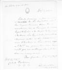 Ofício de John Campbell para o conde de Barbacena sobre ter-se voluntariado para dar apoio a D. Miguel I, aguardando um documento que o autorize nesse sentido.