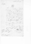Carta do duque Wellington para D. Miguel Pereira Forjaz, ministro e secretário de Estado dos Negócios da Guerra, sobre a sua partida para o quartel de Badajoz.