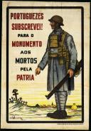 Consagração aos mortos da arma de infantaria na Grande Guerra (soldado desconhecido) e padrões da Grande Guerra.