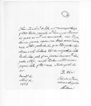 Carta de Antónia para o seu tio conde de Sampaio, inspector geral de Cavalaria, pedindo para dar baixa a um soldado, cujos documentos remete.