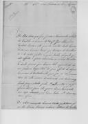 Carta de Manuel Lourenço para António de Araújo de Azevedo, secretário de Estado dos Negócios da Guerra, sobre a sua prisão à ordem do desembargador José Alexandre Cardoso Soeiro.