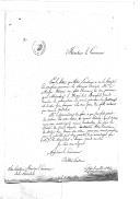 Cartas de oficiais franceses, prisioneiros de guerra, [feitos durante a 2ª invasão) sobre um pedido de troca de prisioneiros.