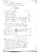 "Note des Endroits où il y a des pièces d'Artillerie", assinada pelo tenente-coronel de Artilharia "le chevalier de Napion".