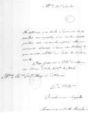 Carta de Maximiano de Brito Moutinho para o marquês de Alorna a remeter uma nota com notícias de Espanha.