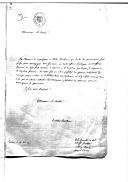 Ofício do conde de Novion para o conde de Sampaio (?) acerca da nomeação de forças para acompanhar Mr. Fournier.