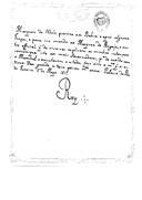 Carta autógrafa de D. João VI ao marquês de Olhão dizendo que precisava de tropas na Baía