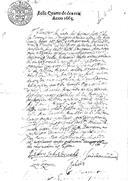 Certidões dos ministros da Junta Geral das Décimas das vilas de Abrantes e Tomar passadas a Luís de Foios de Sousa.