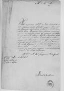 Ofício assinado pelo barão de Castelo Novo para D. João de Almeida de Melo e Castro com o envio de listas de oficiais, cadetes e porta-estandartes de vários regimentos de Cavalaria.