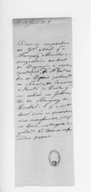 Carta do general Avril para a Regência do Reino pedindo que sejam removidos alguns documentos da casa do Marquês de Pombal.
