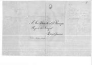 Carta de Nicolau Trant para o Príncipe Regente manifestando dedicação ao Rei.