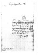 Ofício (cópia) do marquês de Tancos para Manuel da Silva Leitão acerca de fogo posto na casa do sargento Flor, do Regimento de Setúbal.
