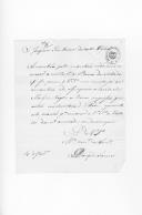 Carta do marquês de Tancos, ajudante de ordens do marquês de Vagos, para Joaquim Guilherme da Costa Pope pedindo os impressos em virtude de ir começar a revista para as baixas dos soldados.