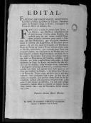 Edital de Francisco António Maciel Monteiro sobre remonta dos Regimentos de Cavalaria Portuguesa.