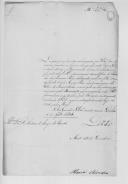 Carta de Maria Herédia para António de Araújo de Azevedo, secretário de Estado dos Negócios da Guerra, sobre um requerimento de seu cunhado com um pedido a favor de Carlos Maria Rose.