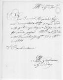 Carta do marquês de Tancos para António de Araújo de Azevedo sobre o envio da cópia de um decreto.