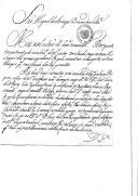 Ofícios de Diogo da Cunha Sotomaior para Miguel de Arriaga Brum da Silveira, sobre fardamento, vencimentos e licenças dos soldados do seu regimento.