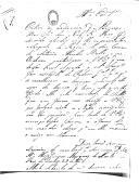 Carta (cópia) do marquês de Loulé sobre uma audiência do Príncipe Regente no Paço Real atendendo à representação do sargento António Mendes Belo.