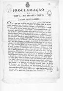 Proclamação de Joseph Rodriguez da Fonseca ao povo português contra os invasores franceses.