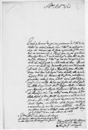 Carta de José Joaquim Coelho, superintendente da Alfândega do Reino do Algarve, para António de Araújo de Azevedo sobre o pagamento de uma quantia depositada na sequência de um naufrágio.